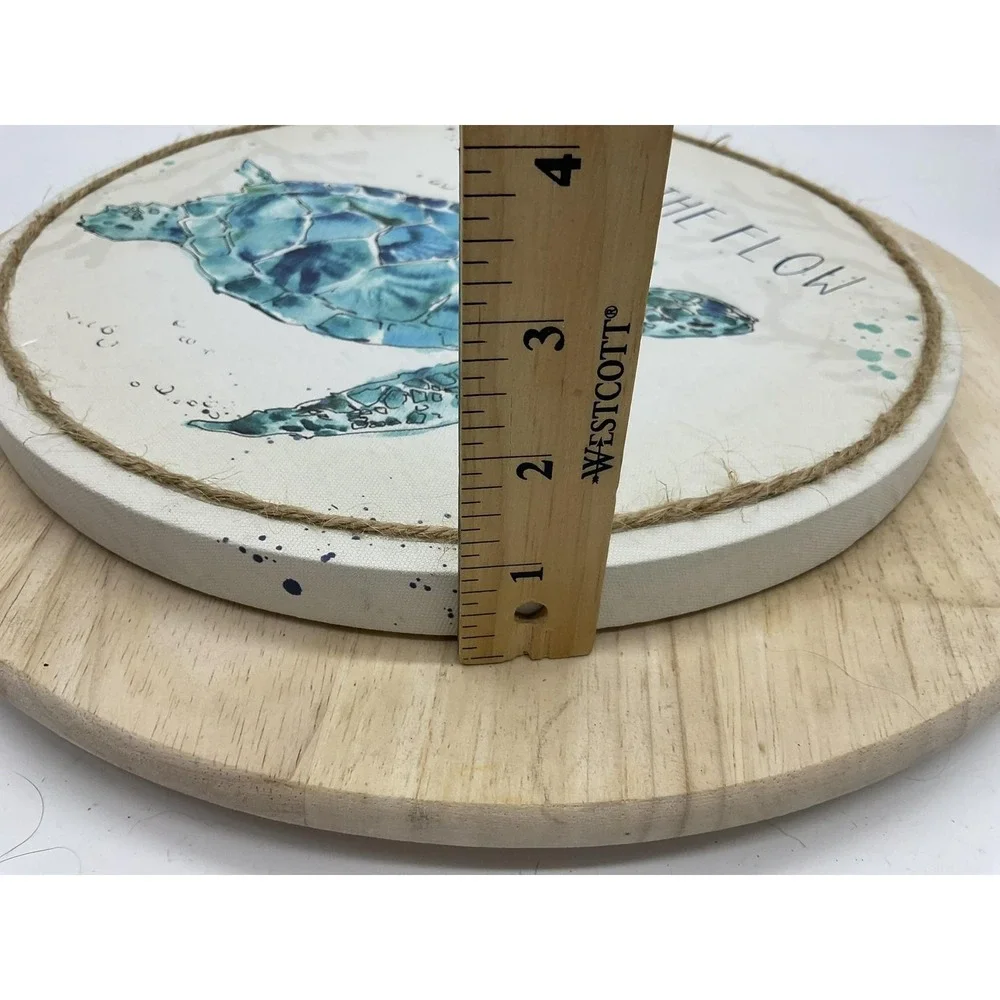 Hobby Lobby Sea Turtle Wall Plaque Medium Go With The Flow‎ Blue Beach Decor
